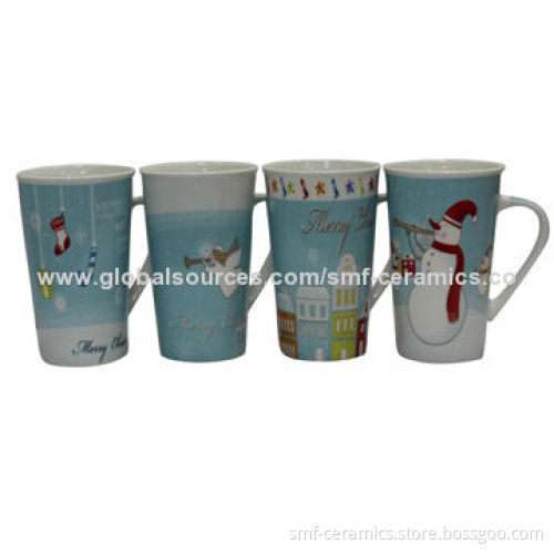 16oz New-bone China Mugs, Marble Design, Suitable for Tea or Coffee